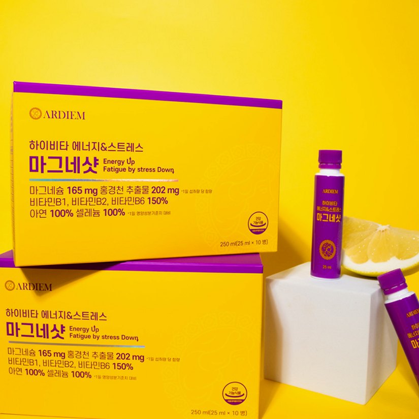 아르디엠 하이비타 에너지&스트레스 마그네샷 250ml 10개입, 1개