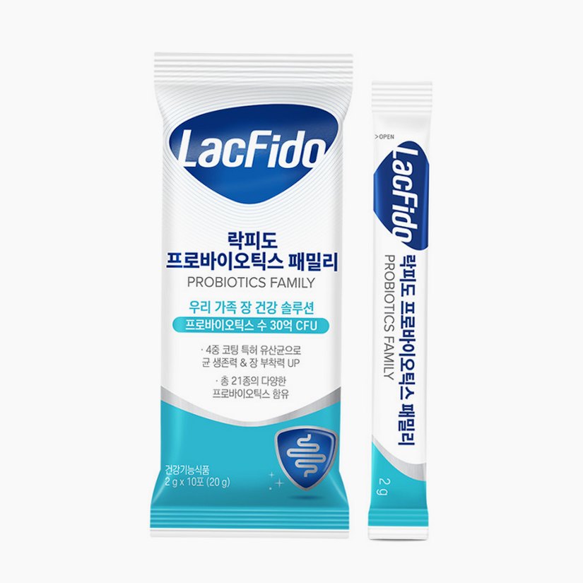 락피도 프로바이오틱스 온가족 유산균 패밀리 30억CFU 2g 100포, 1개
